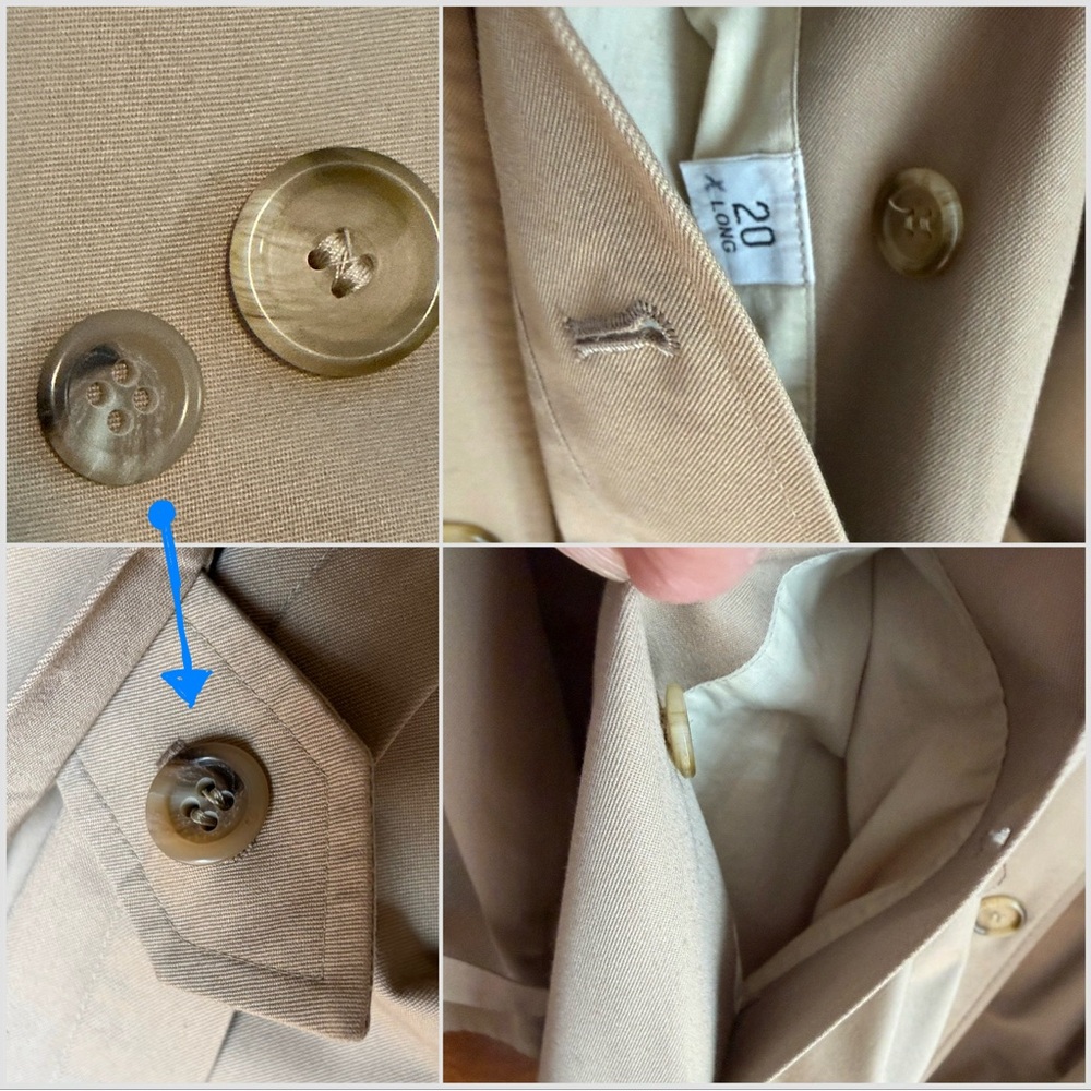Vintage Burberrys Nova Check Trench Coat
Size 20 Long/XL Timeless Classic - Picture 14 of 16